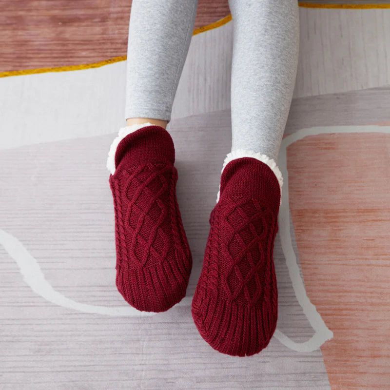 Kuschelige Socken mit rutschfestem Komfortdesign