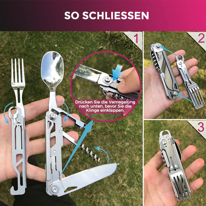 5-in-1 Camping-Besteck