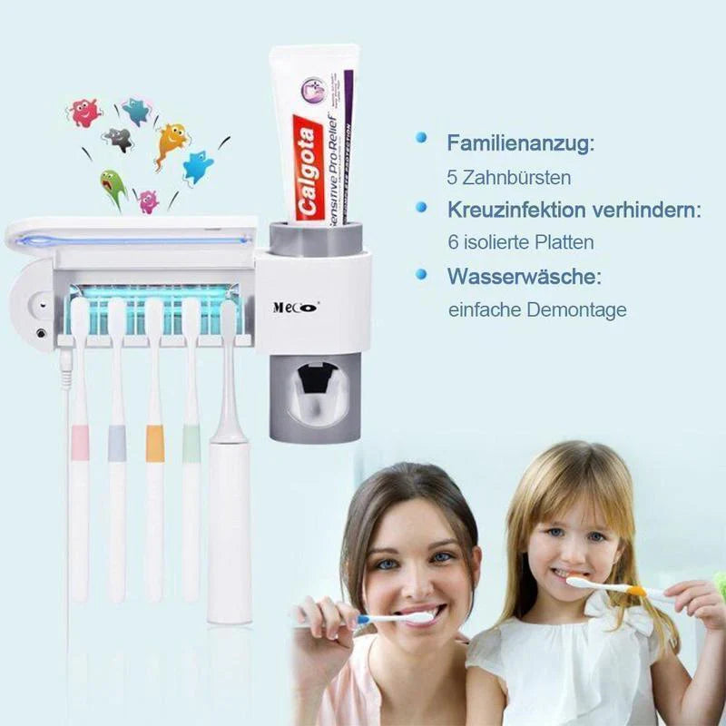 2-in-1 desinfizierender Zahnbürstenhalter