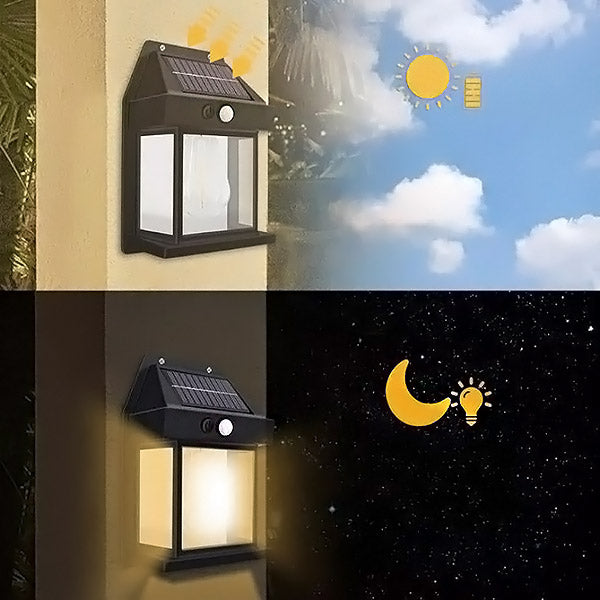 Solar-LED-Außenleuchte mit Bewegungsmelder