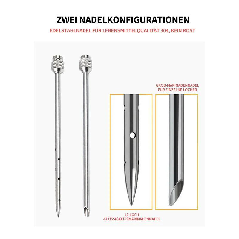 Edelstahl-Gewürzspritze zum marinieren