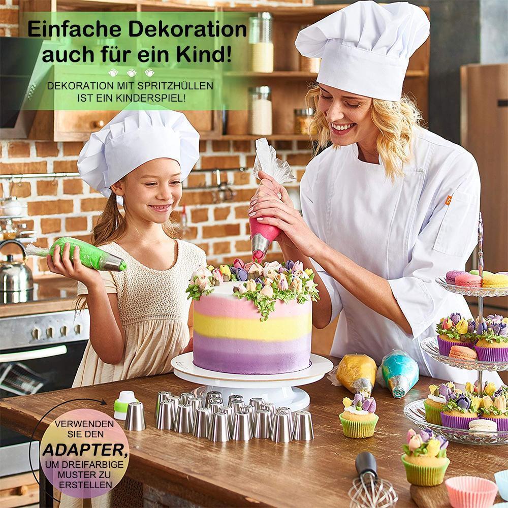 Edelstahl-Spritztüllen-Set für kreative Tortendeko (13 Stk.)
