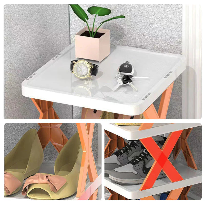 Mehrstöckiges Schuhregal für eine ordentliche Aufbewahrung