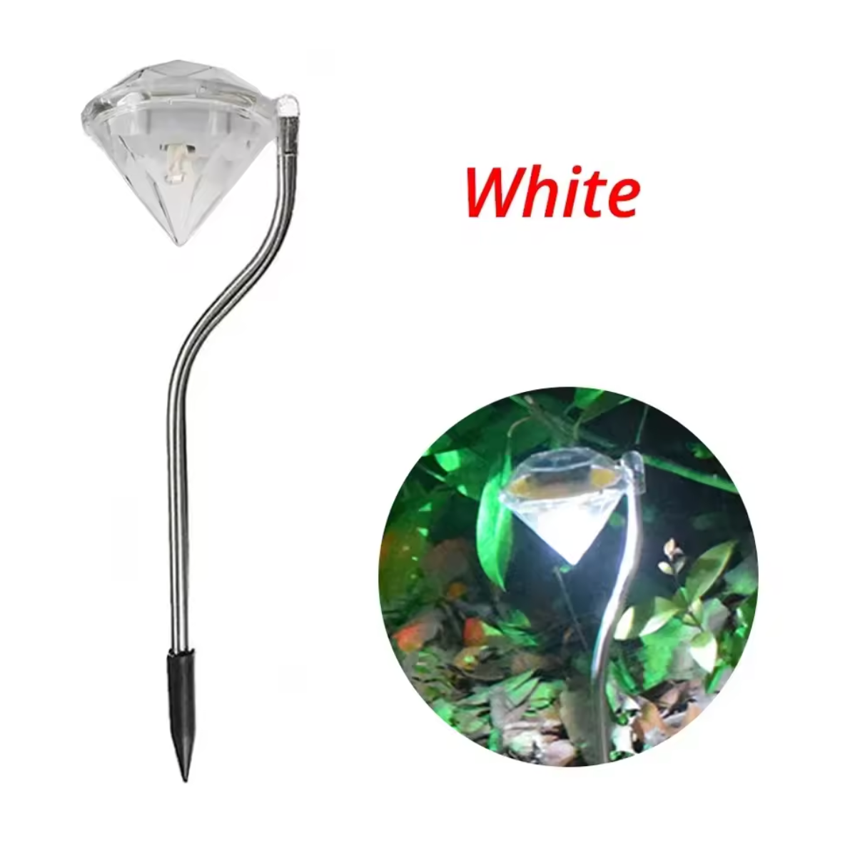 Funkelndes Gartenlicht in Diamantoptik