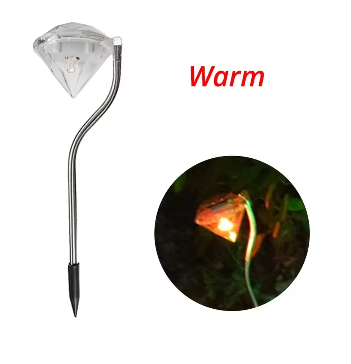 Funkelndes Gartenlicht in Diamantoptik