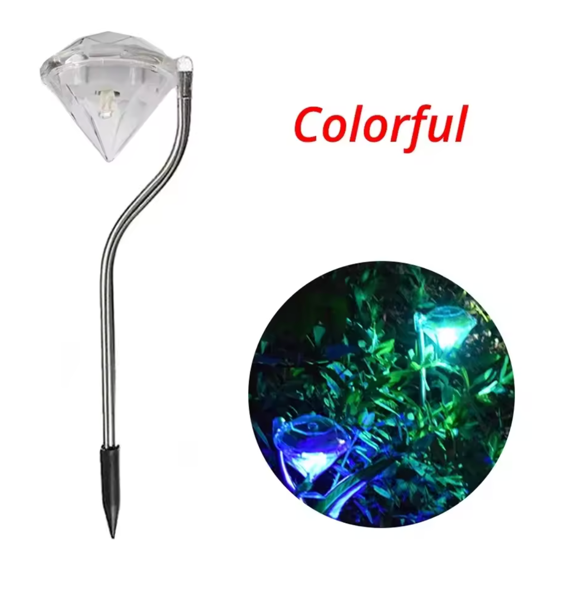 Funkelndes Gartenlicht in Diamantoptik