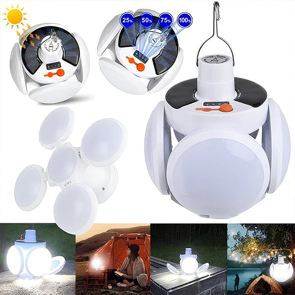Klappbare Solar-LED-Lampe