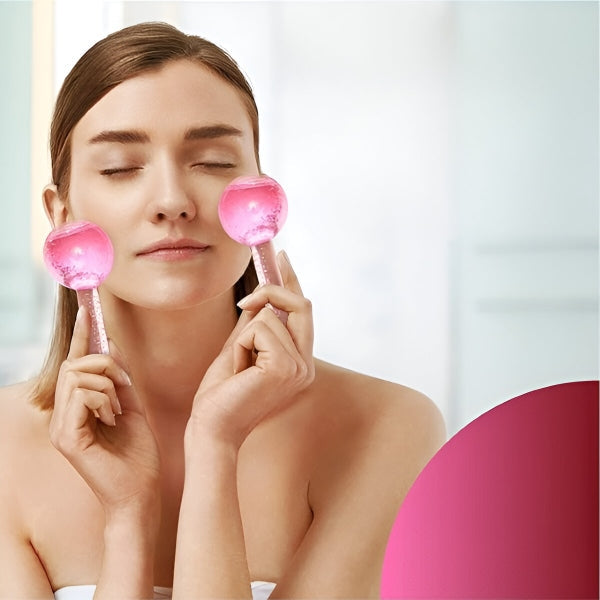 Kühlende Gesichtsmassage-Kugeln (2er-Set)