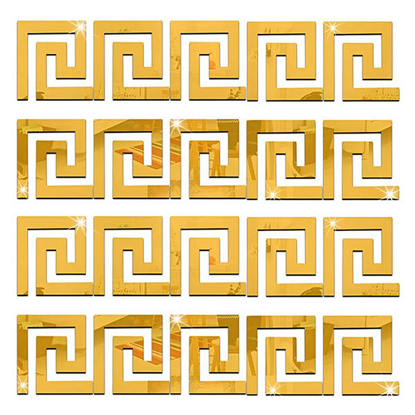 Luxuriöse Spiegel-Wandsticker (10er-Set)