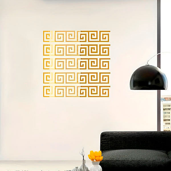 Luxuriöse Spiegel-Wandsticker (10er-Set)