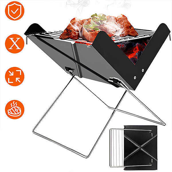 Mobiler Grill für Camping und Garten