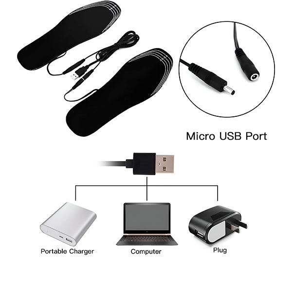 Heizsohlen für Schuhe – USB-kompatibel und komfortabel