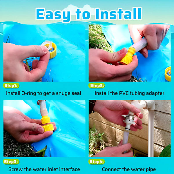 Wasserspielmatte mit Sprinklerfunktion