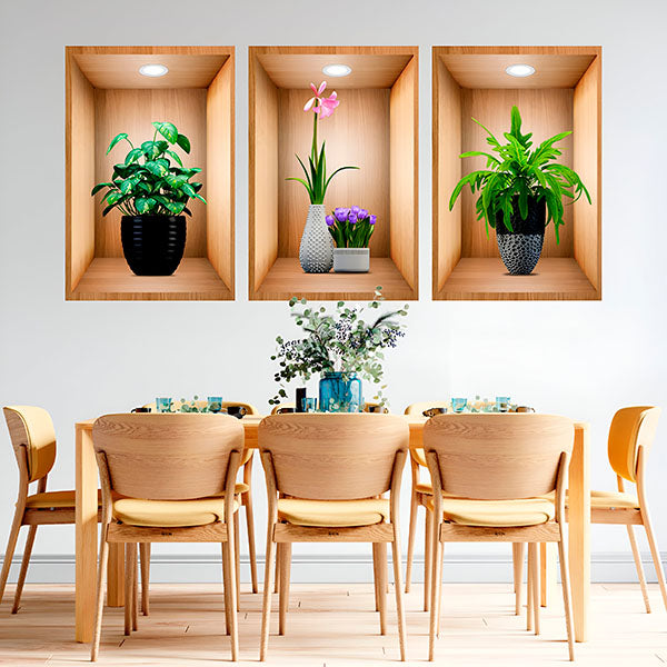 3D Wanddesign zum Aufkleben (3 Stk.)