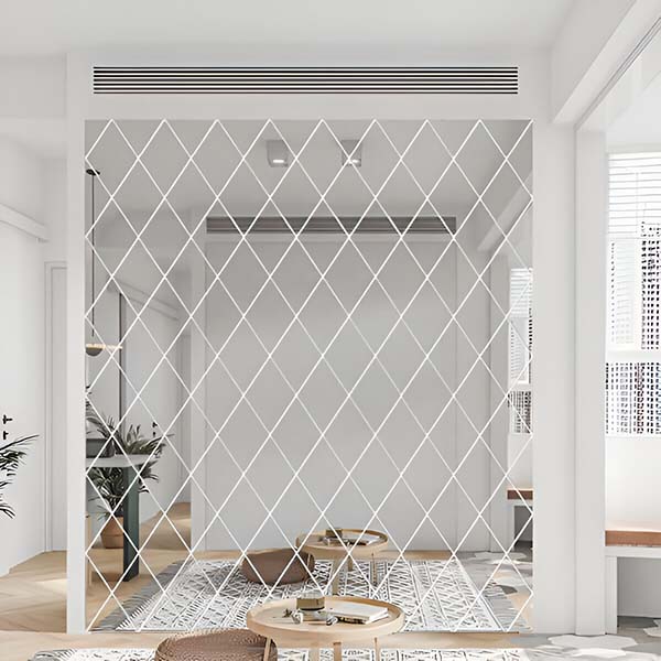 Moderne 3D-Spiegel in Diamantform (3 Stk.)