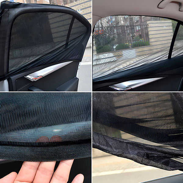 Auto-Sonnenvorhänge mit einfacher Befestigung (4 Stk.)