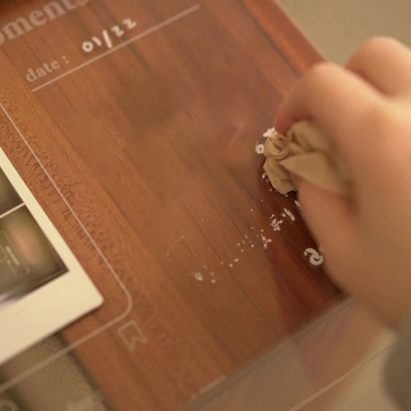 Transparente Acryl-Notiztafel