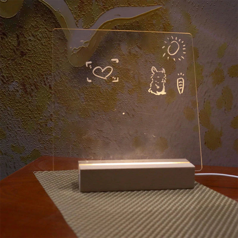 Transparente Acryl-Notiztafel