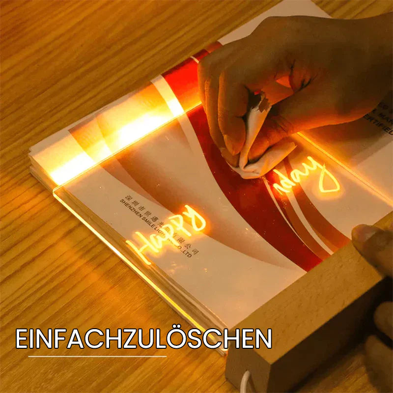 Transparente Acryl-Notiztafel