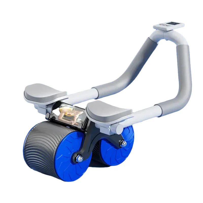 Bauchmuskeltrainer mit stabiler Doppelrolle