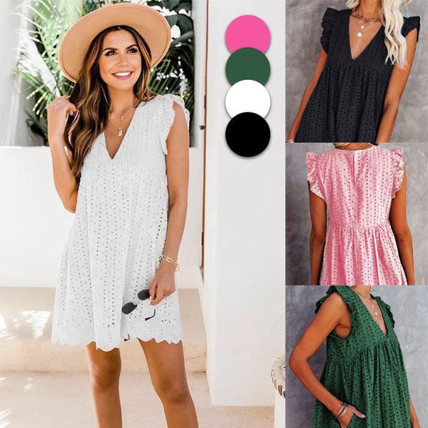 Luftiges Sommerkleid mit eleganter Spitze