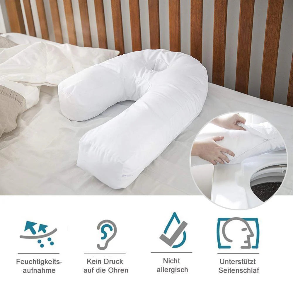 Ergonomisches Seitenschläfer-Kissen in U-Form