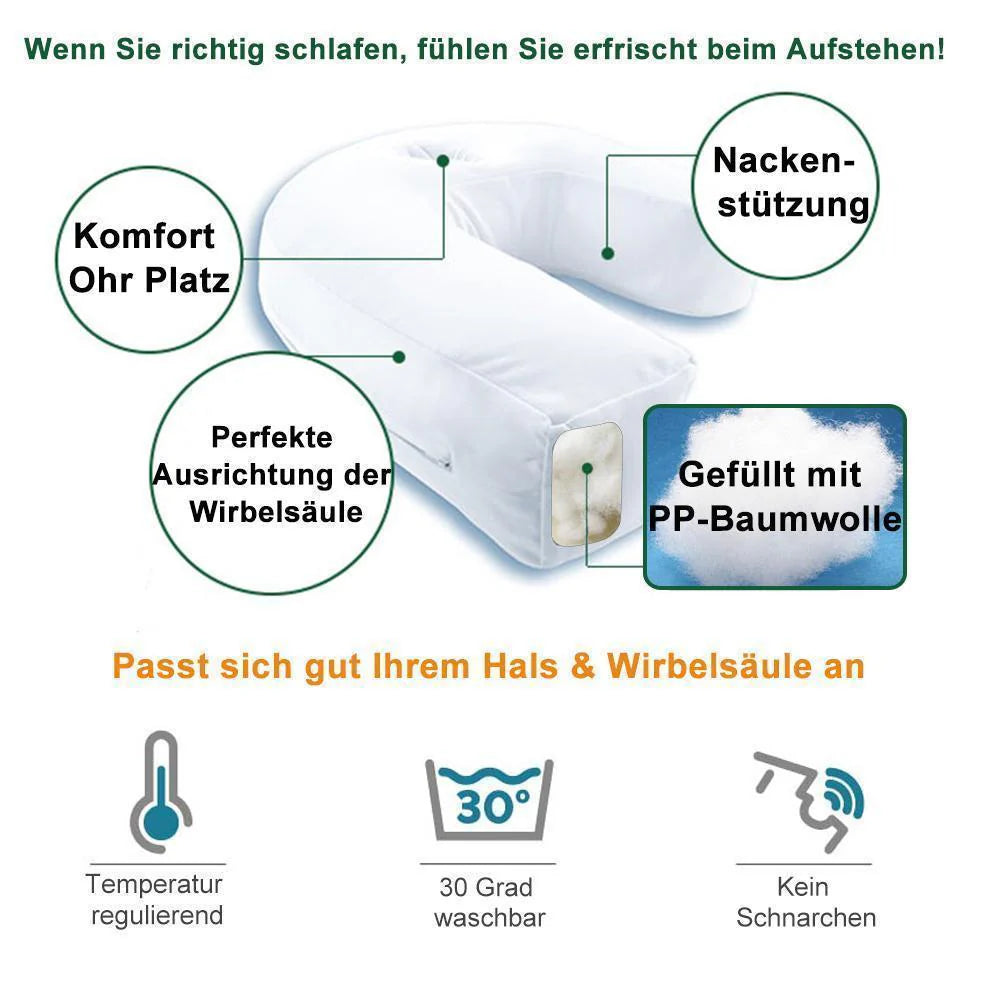 Ergonomisches Seitenschläfer-Kissen in U-Form