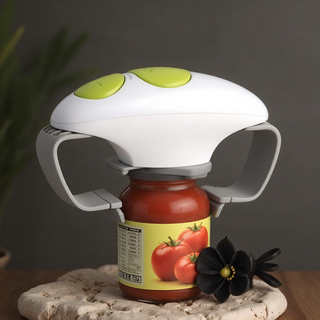 Deckelöffner mit Automatik für Gläser jeder Größe