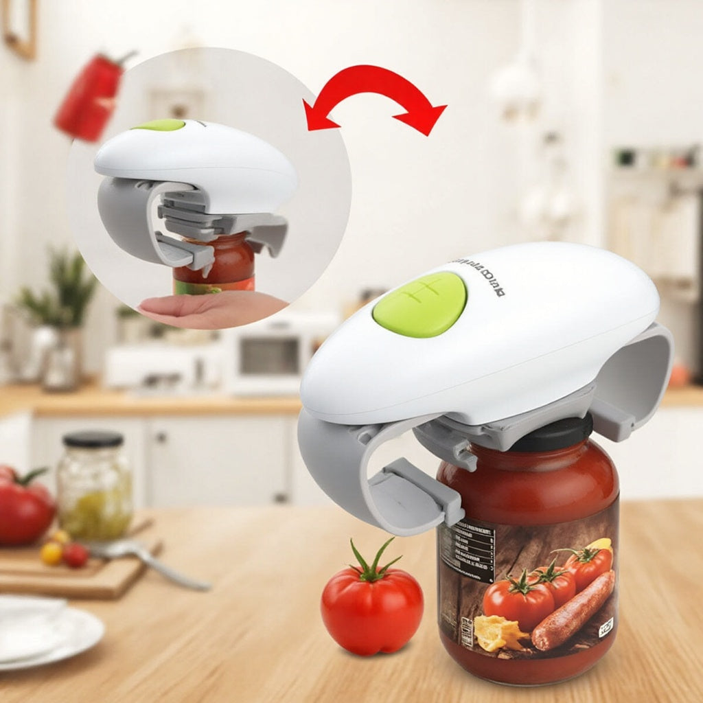 Deckelöffner mit Automatik für Gläser jeder Größe