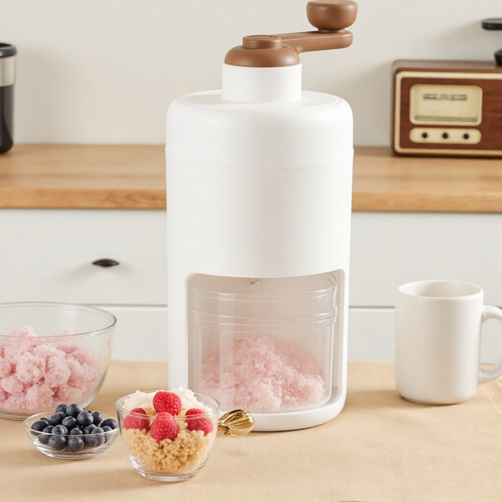 Handbetriebener Zerkleinerer für Eiswürfel