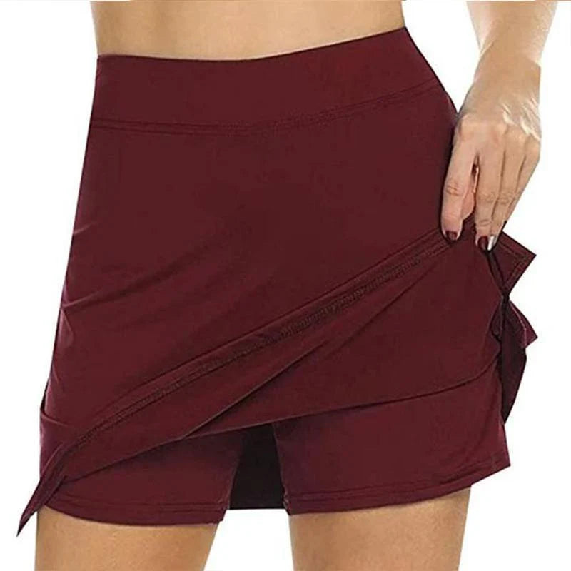 Minirock mit Shorts & Tasche