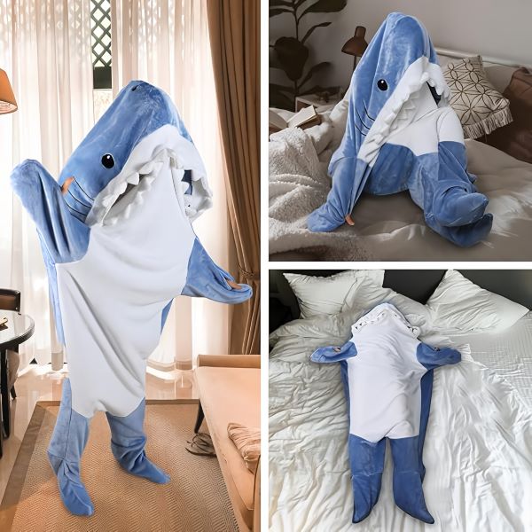 Hai Traum-Kuscheldecke