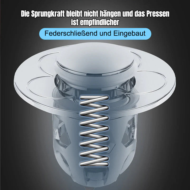 Flexibler Abflussstopfen für alle Waschbecken