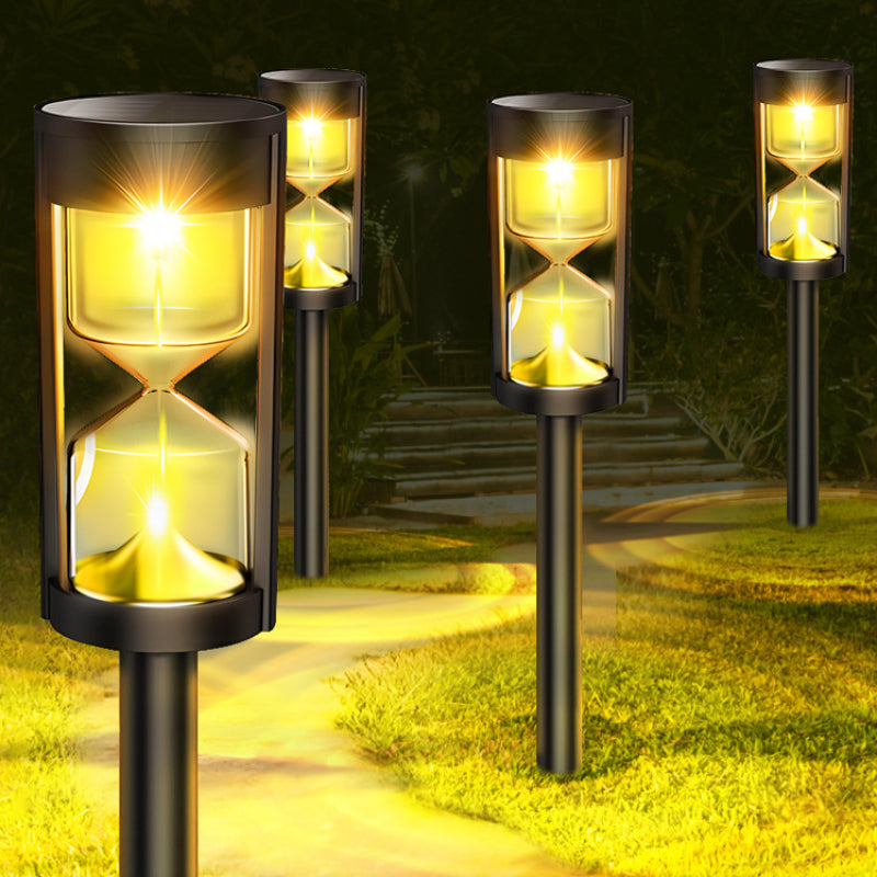 Dekorative Sanduhr-Lampe für Rasenflächen