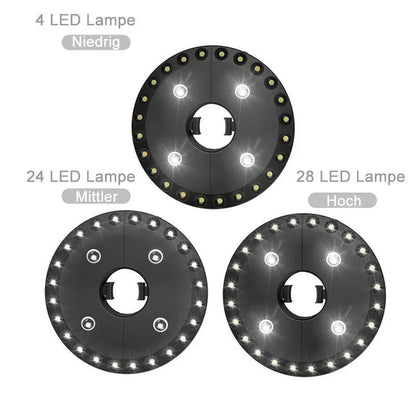 Kreatives LED-Licht für Schirme