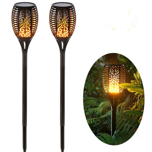 Flackernde LED-Fackel für Garten und Wege (2 Stk.)