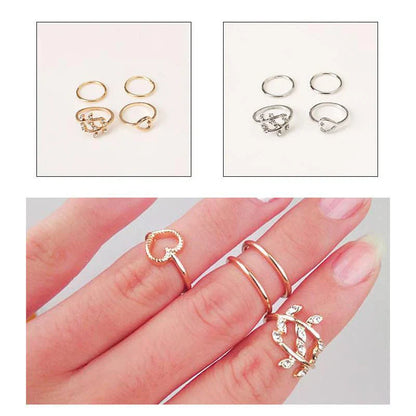 Moderne Ringe (4 Stk.)