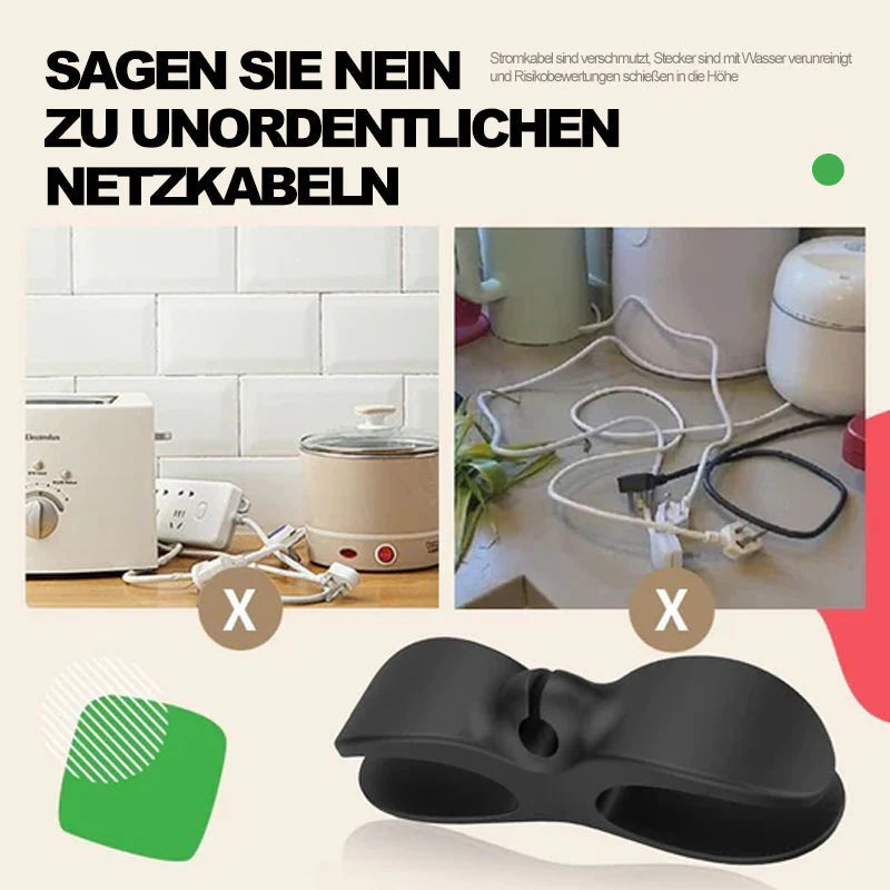 Praktischer Kabelhalter für Küchenordnung