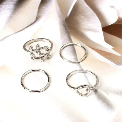 Moderne Ringe (4 Stk.)