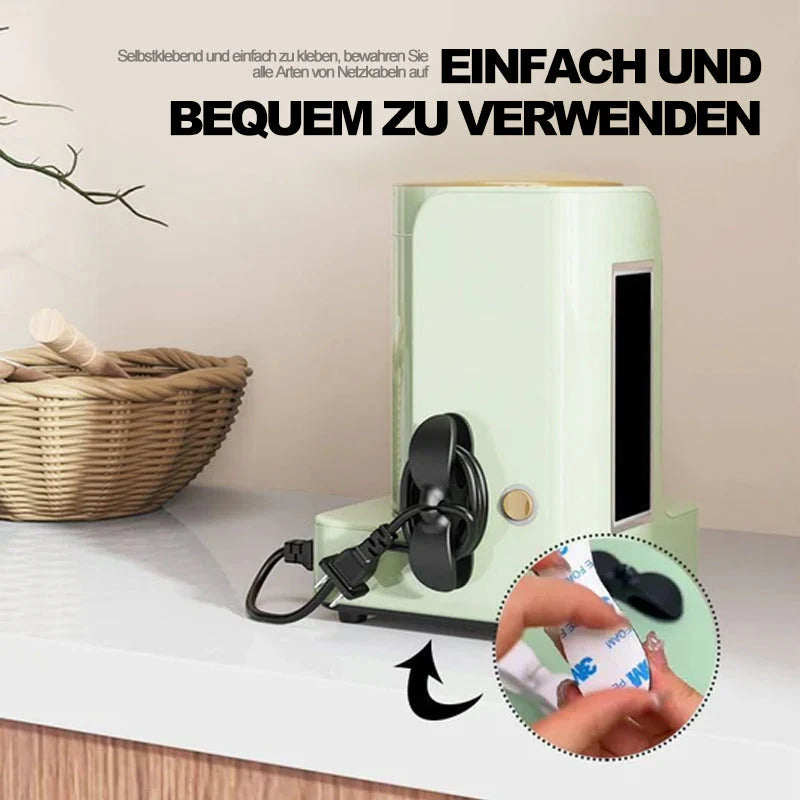 Praktischer Kabelhalter für Küchenordnung