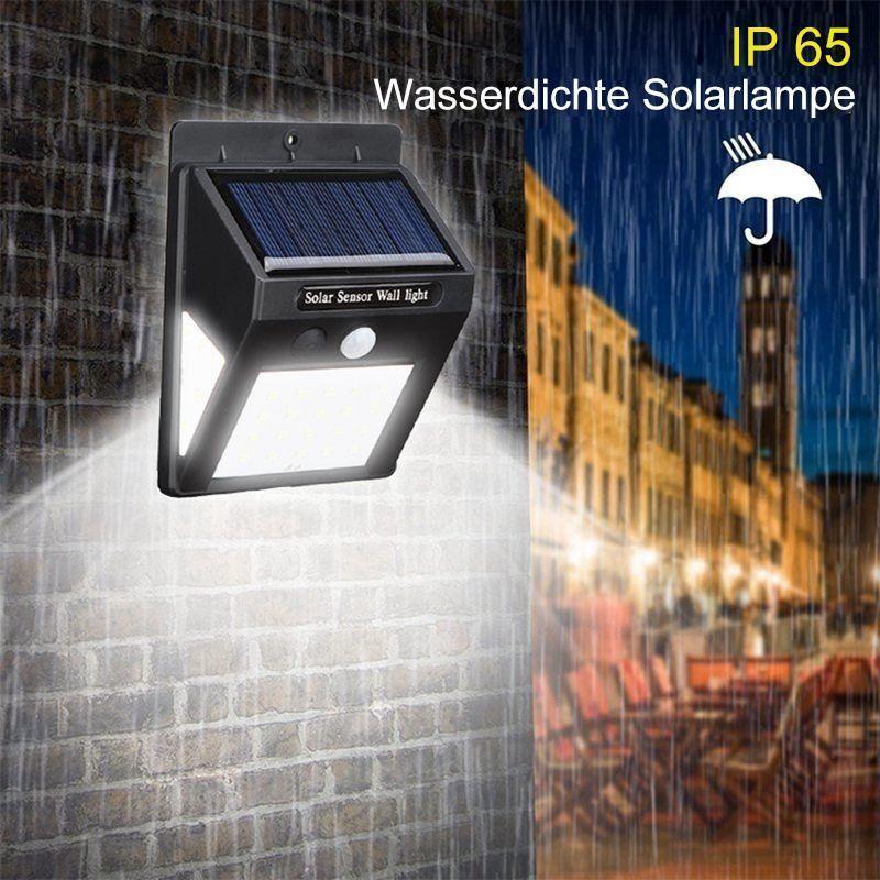 LED Solar-Wandleuchte mit Bewegungssensor