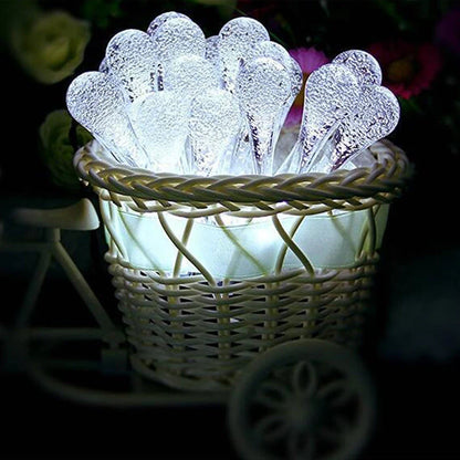 Wasserdichte Solar-LED-Lichterkette in Tropfenform