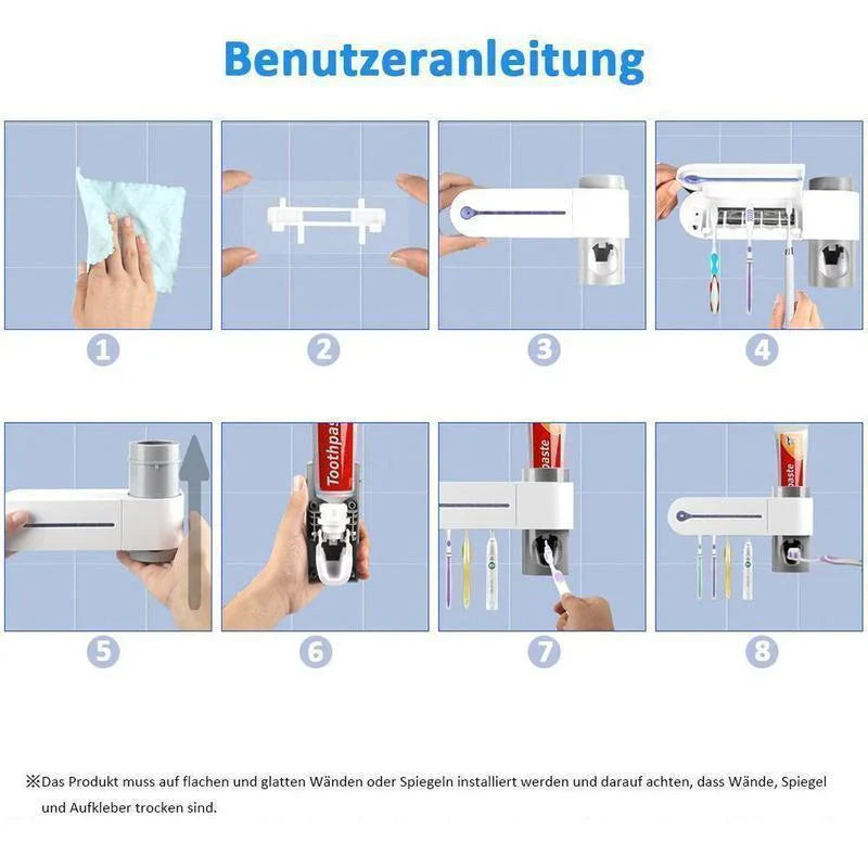 2-in-1 desinfizierender Zahnbürstenhalter