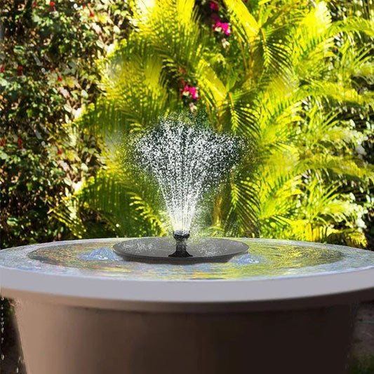 Solarbetriebene Wasserfontäne