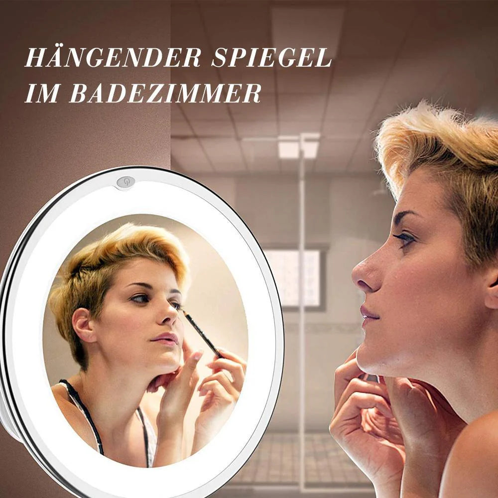 LED-Kosmetikspiegel mit 10-facher Vergrößerung
