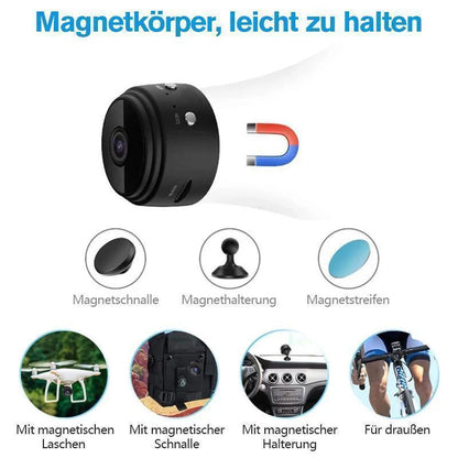 Hochauflösende Mini-Überwachungskamera mit Magnet