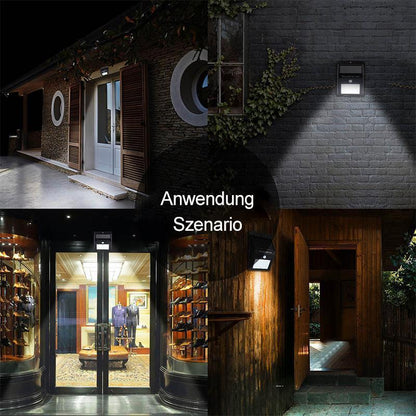 LED Solar-Wandleuchte mit Bewegungssensor
