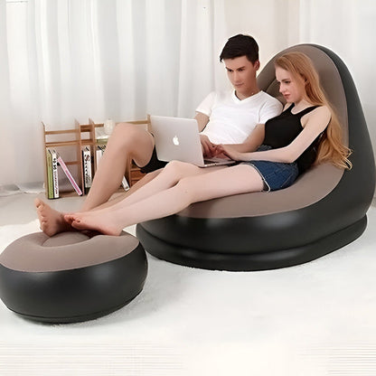 Komfort Luftsessel mit Fußablage