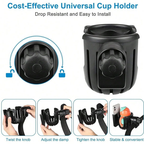 Praktische Halterung für Handy und Becher