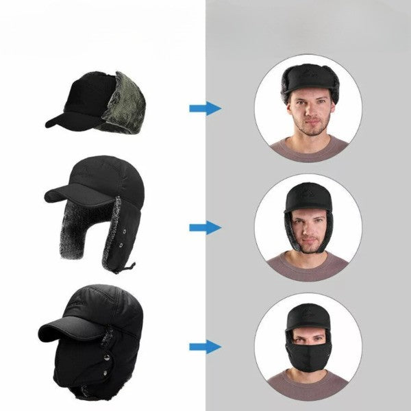 Thermo-Wintermütze mit Schutz